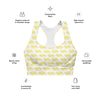 Longline Sports Bra Scattered Yellow 412