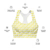 Longline Sports Bra Scattered Yellow 724