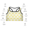 Padded Sports Bra Scattered Yellow 412