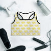 Padded Sports Bra Scattered Yellow 412