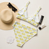 Recycled High-Waisted Bikini Yellow 412