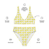 Recycled High-Waisted Bikini Yellow 724