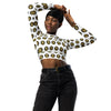 Recycled Long Sleeve Crop Top Scattered SCW