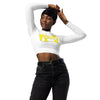 Recycled Long Sleeve Crop Top 724 Yellow