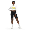 Recycled Long Sleeve Crop Top 412 Yellow