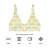 Recycled Padded Bikini Top Yellow 412