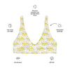 Recycled Padded Bikini Top Yellow 412