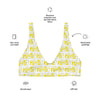 Recycled Padded Bikini Top Yellow 724