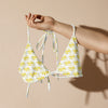 Recycled String Bikini Top Yellow 412