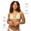 Recycled String Bikini Top Yellow 412