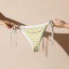 Recycled String Bikini Bottoms Yellow 412