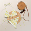 Recycled String Bikini Yellow 412