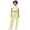 Unisex Wide-Leg Pants Yellow 724