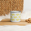 Enamel Mug Scattered Yellow 412