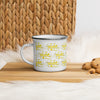 Enamel Mug Scattered Yellow 412