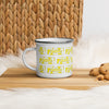 Enamel Mug Scattered Yellow 724