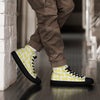 Men’s High Top Canvas Shoes Yellow 724