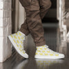 Men’s High Top Canvas Shoes Yellow 724