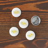 Set of Pin Buttons Yellow 412