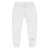 Unisex Fleece Sweatpants Yellow 412