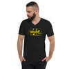 Unisex Short Sleeve V-Neck T-Shirt 412 Yellow