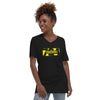 Unisex Short Sleeve V-Neck T-Shirt 724 Yellow