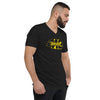 Unisex Short Sleeve V-Neck T-Shirt 412 Yellow