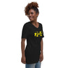 Unisex Short Sleeve V-Neck T-Shirt 724 Yellow