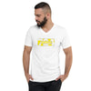 Unisex Short Sleeve V-Neck T-Shirt 724 Yellow