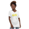 Unisex Short Sleeve V-Neck T-Shirt 724 Yellow