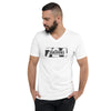 Unisex Short Sleeve V-Neck T-Shirt 724