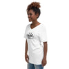 Unisex Short Sleeve V-Neck T-Shirt 412