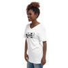 Unisex Short Sleeve V-Neck T-Shirt 724