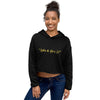 Women's Cropped Hoodie Where the Bar is Set