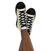 Women’s High Top Canvas Shoes Yellow 412