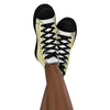 Women’s High Top Canvas Shoes Yellow 724