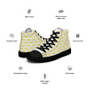 Women’s High Top Canvas Shoes Yellow 412