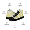 Women’s High Top Canvas Shoes Yellow 724