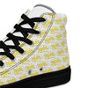 Women’s High Top Canvas Shoes Yellow 412