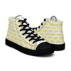 Women’s High Top Canvas Shoes Yellow 412