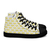 Women’s High Top Canvas Shoes Yellow 412