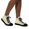 Women’s High Top Canvas Shoes Yellow 412