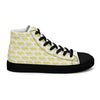 Women’s High Top Canvas Shoes Yellow 412