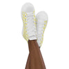 Women’s High Top Canvas Shoes Yellow 724