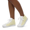 Women’s High Top Canvas Shoes Yellow 412