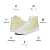 Women’s High Top Canvas Shoes Yellow 412