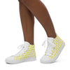 Women’s High Top Canvas Shoes Yellow 724