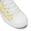 Women’s High Top Canvas Shoes Yellow 412