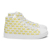 Women’s High Top Canvas Shoes Yellow 412