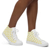 Women’s High Top Canvas Shoes Yellow 412